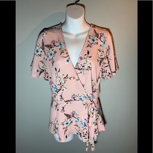 NWT XL Floral Tied Top